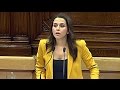 Discurso de INES ARRIMADAS (Ciudadanos) en la investidura de Carles Puigdemont