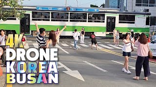 4K🇰🇷 청사포🏖️ 해운대 🚋블루라인파크 청사포 정거장🚃 해변열차 청사포역 청사포등대 드론영상💥 BLUE LINE PARK CHEONGSAPO STATION BUSAN KOREA