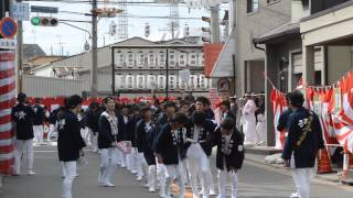 2014堺市深井だんじり祭り　深井清水町①やりまわし（平成26年10月5日）