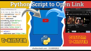 Python Script to Open Link in Web Browser Using a Button with Tkinter.