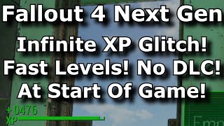 Fallout 4 Next Gen - Early Game Infinite XP Glitch! Level Up Fast! No DLC! Unlimited XP Farm! (2024)