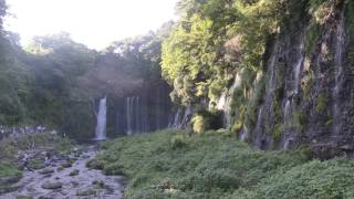 アキーラさん訪問①静岡県・富士宮市・白糸の滝！Shiraito falls in Fujinomiya-city in Japan