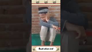 bocah adzan merdu - adzan Kurdi #islam #santri #shorts #adzan