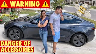 Beware! You Don’t NEED Tesla Accessories! (She Slays Him!) 2021 Model 3 \u0026 Model Y