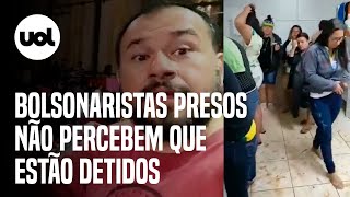 Bolsonaristas em Brasília não percebem que estão detidos: 'Nem na cadeia tem isso'