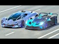 Bugatti Bolide vs Lamborghini Terzo Millennio - Drag Race 20 KM