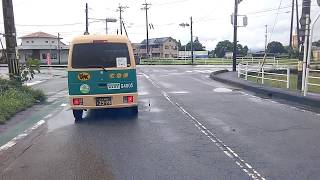 7月9日☔　福島地区～小川地区～一武覚井地区～忠ヶ原地区～下原地区～国道を人吉市方向～指杉地区～大鶴地区～井出の口地区へと　　音声案内しています