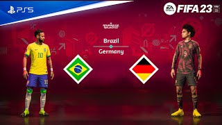 FIFA 23 - Brazil vs. Germany - FIFA World Cup Qatar Full Match | PS5™ Gameplay [4K60]