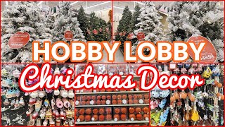 HOBBY LOBBY CHRISTMAS DECOR 2022 SHOP WITH ME CHRISTMAS TREES AND ORNAMENTS