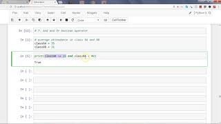 Python Tutorial - Operators | Python and & or logical operators for conditions evaluation