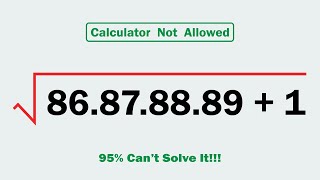 Square Root Simplification | Math Olympiad | No Calculator 🚫 #maths #exams
