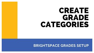 Create Grade Categories - Achievement Chart (KTCA) Method