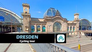 Architecture from bicycle Dresden, Germany, October 2024, cycling tour