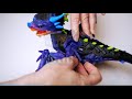 wowwee untamed legends dragon vulcan dark blue interactive toy unboxing review