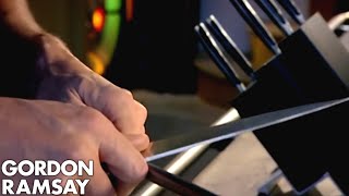 How To Sharpen A Knife | Gordon Ramsay
