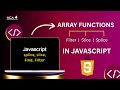 JavaScript Array Magic 🧠 | Slice vs Splice vs Filter Explained Simply!