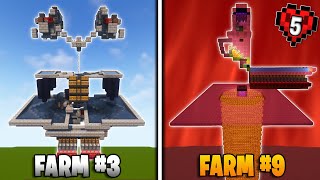 I Built 10 MUST HAVE FARMS in Minecraft Hardcore