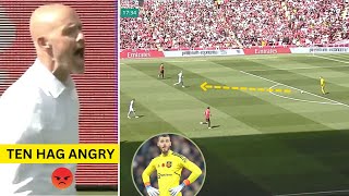 David de Gea passed the ball to Man City 12 times, Ten Hag angry