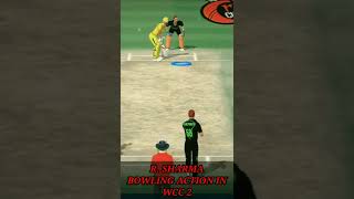 R. Sharma Bowling Action in Wcc2 #shorts