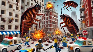 GIANT COCKROACH DISASTER in the city - LEGO Police Prison Break | Brick Rising