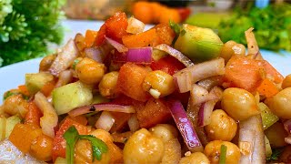 Chickpea Salad || Healthy Chickpea Salad Recipe in Malayalam || Chana Salad || Protein Salad