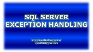 SQL Server Try Catch