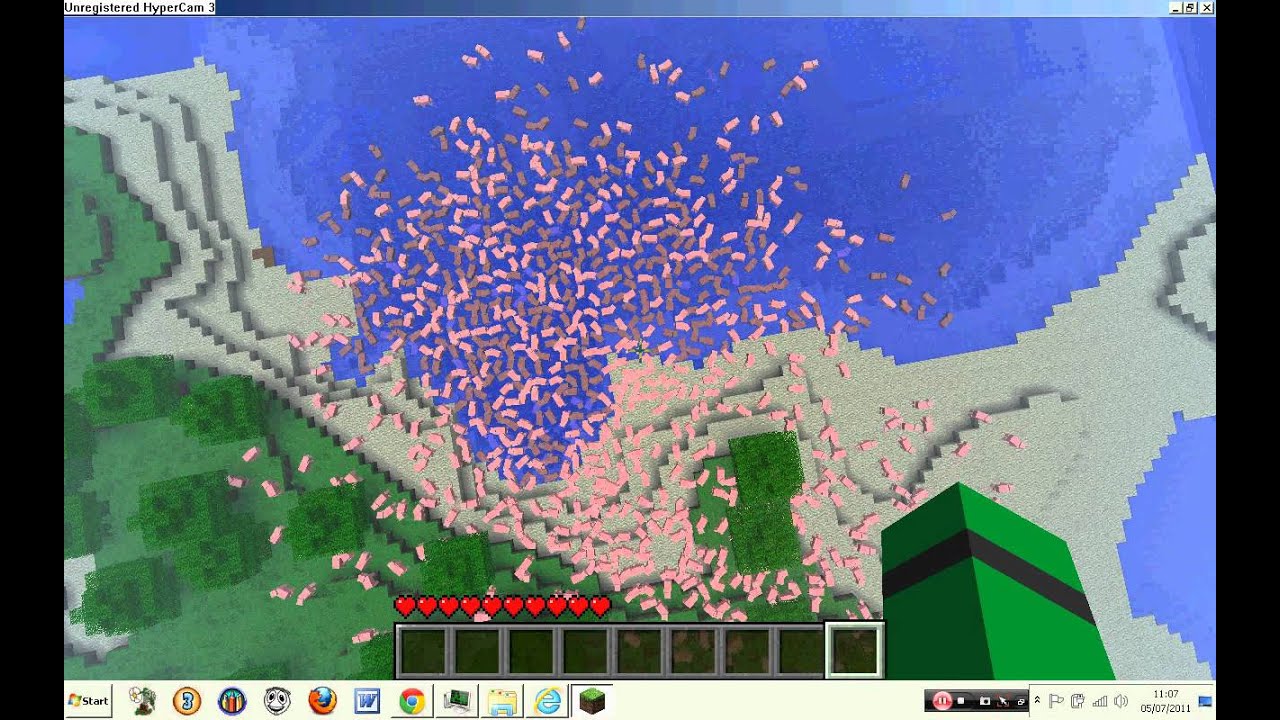 Minecraft Spawning 1000 Pigs Commands Mod Youtube