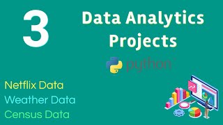 3 Data Analytics Projects | Python #datascience #python #dataanalytics