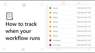 How to track when your workflow runs