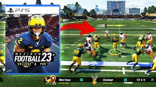 New College Football Game coming out & it's NOT EA Sports! Maximum Football 23 Gameplay Breakdown