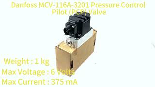 Danfoss MCV 116A 3201 Pressure Control Pilot PCP Valve