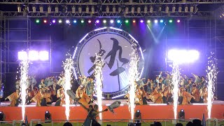 【4K】早稲田大学よさこいチーム東京花火｜はれびより（富山のよさこい祭り2023/城址公園ステージ夜の部）