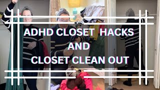 ADHD BODY DOUBLING CHANNEL! ADHD Closet Hacks & ADHD Body Doubling  Spring Cleaning