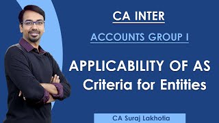 CA Inter| Applicability of AS for Corporate and Non-Corporate Entities| Advanced Accounting