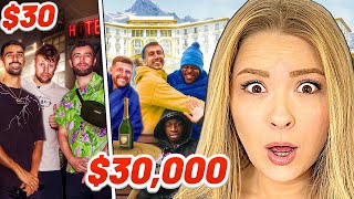 Couple Reacts To SIDEMEN $30,000 VS $30 HOTEL