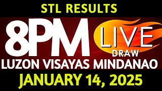 Stl Result Today 8:00 pm draw January 14, 2025 Tuesday Luzon Visayas and Mindanao Area Live