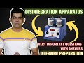 DISINTEGRATION APPARATUS I IMP QUESTIONS WITH ANSWER I HINDI