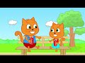 Familia de Gatos - La máquina hace realidad los deseos Dibujos Animados Para Niños