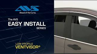 AVS Low Profile Ventvisor® Installation