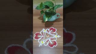 2025 Daily Rangoli No.19 #trending #shortvideo #viralvideo #daily #rangoli #simple #easy#dots