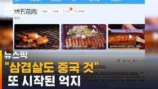 한옥에 이어 이번엔 삼겹살?…중국의 또 '억지 주장' / SBS / 뉴스딱