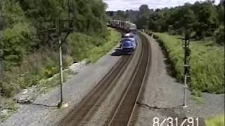 RDMVTL 363 ~ 8/31/1991 NYCRR 55] CR x2 STACKS WB @ LYONS  , NY