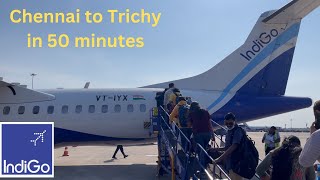 Chennai to Trichy IndiGo Airlines ATR 72-600 | #TamilTreasures