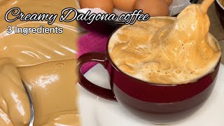 Easy 3 Ingredients creamy DALGONA COFFEE recipe in 5 minutes #dalgonacoffee #coffee #coffeelover