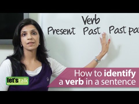How do you choose a verb in a sentence?