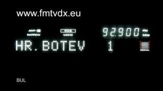 Bulgaria Sofia HR BOTEV 92.9 MHz