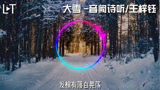 大雪 - 音阙诗听/王梓钰 ［ 动态歌词/Lyricsvideo］［带我去往 在大雪覆盖的地方 转着圈伸手接过银霜～］