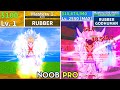 Beating Blox Fruits as Luffy Gear 5! Rubber Noob to Pro Lvl 1 to Max Full Cyborg V4 Awakening!