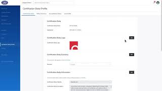 Certification Body_Certification Body Profile_How to change the Certification Body Logo