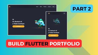 [Part 2] Flutter Web Tutorial - Build Portfolio Website in Flutter #flutterweb